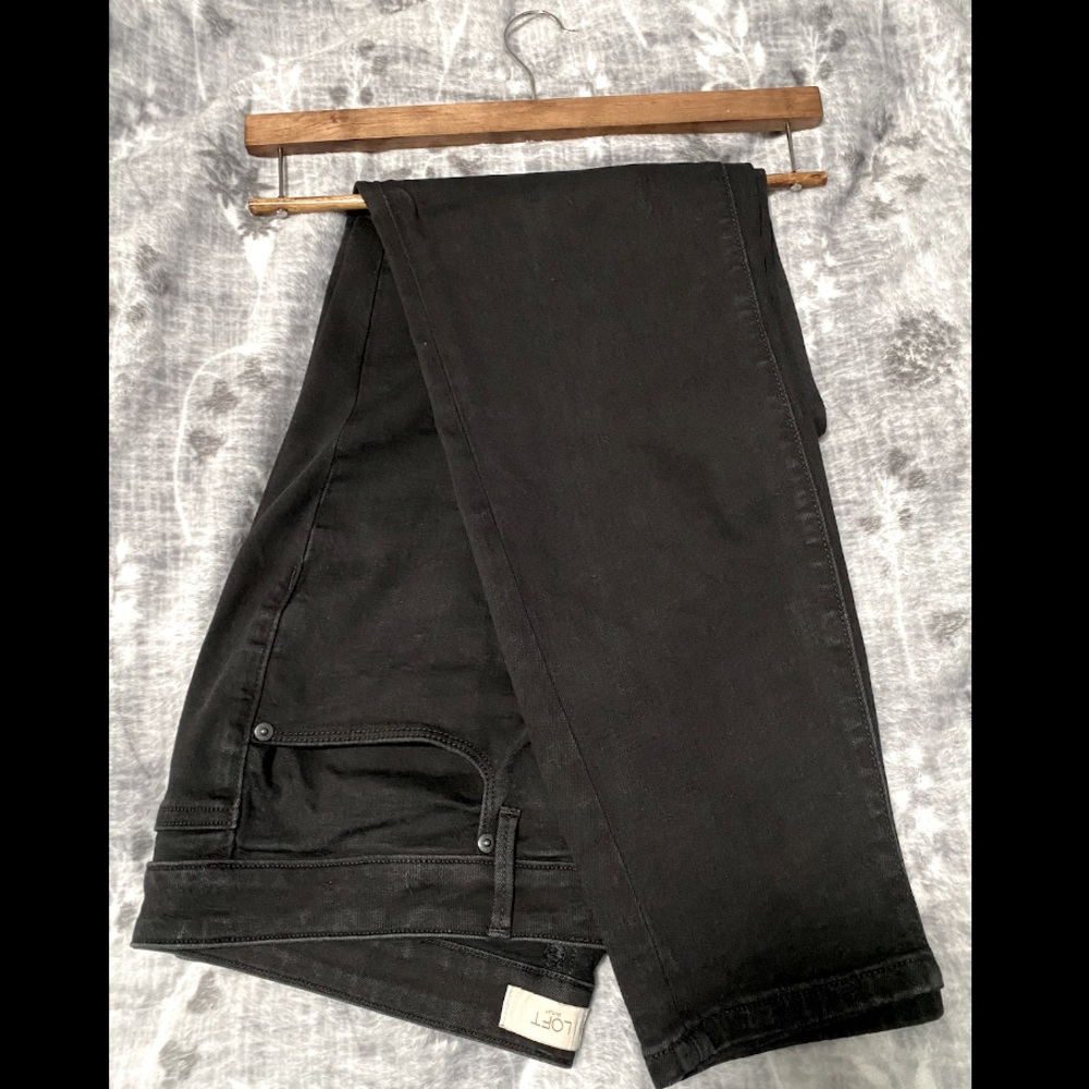 Loft classic skinny ankle black jeans size 16